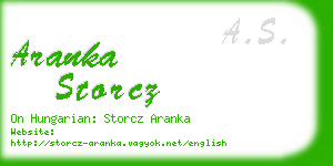 aranka storcz business card